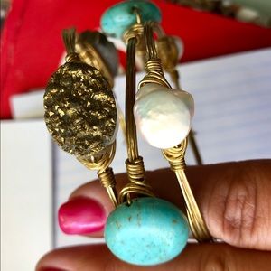 Bourbon and Boweties Bowties BB bangle lot set